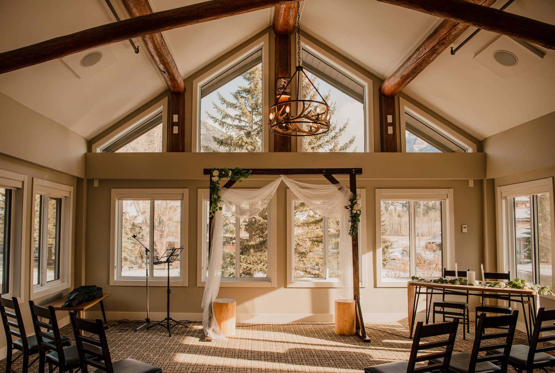 Wedding at Canmore Lodge