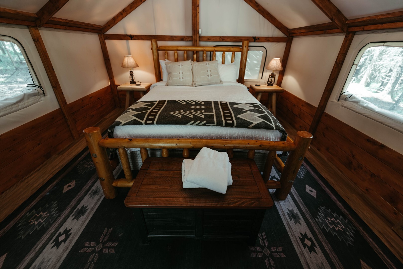 Interior Glamping Tent