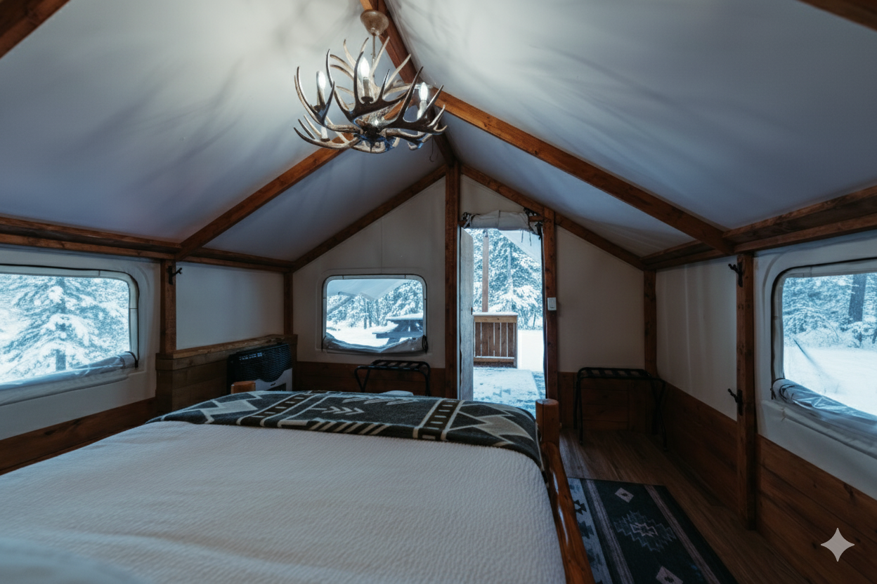 Interior Glamping Tent