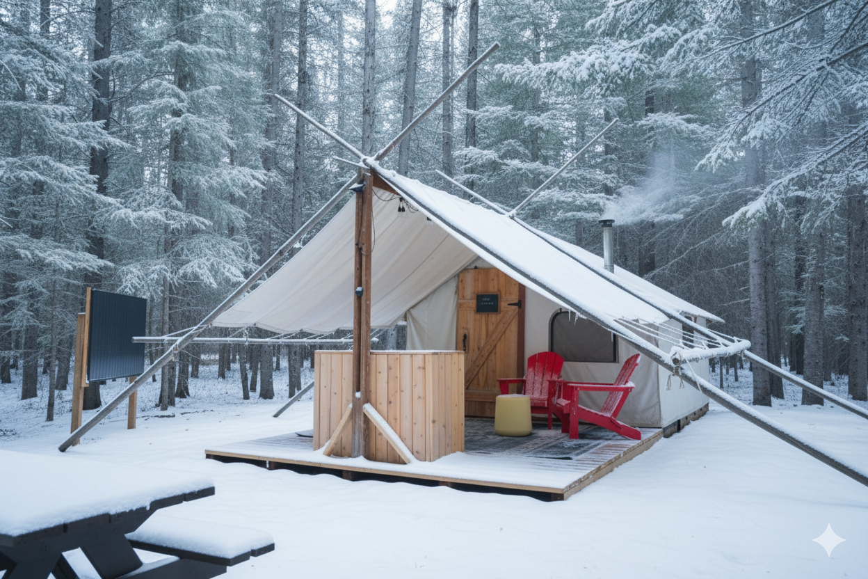 Exterior Glamping Tent