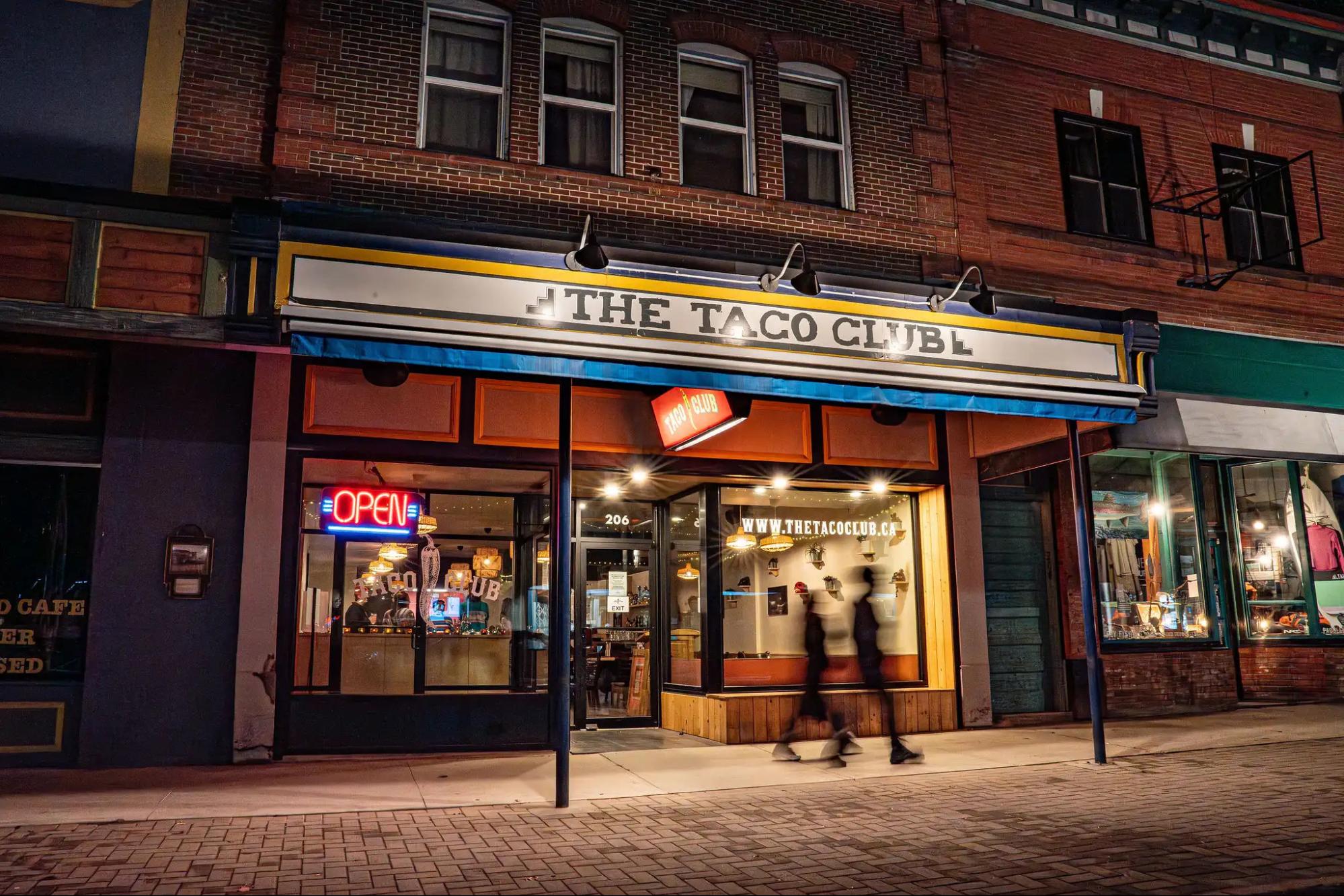 The Taco Club Entrance