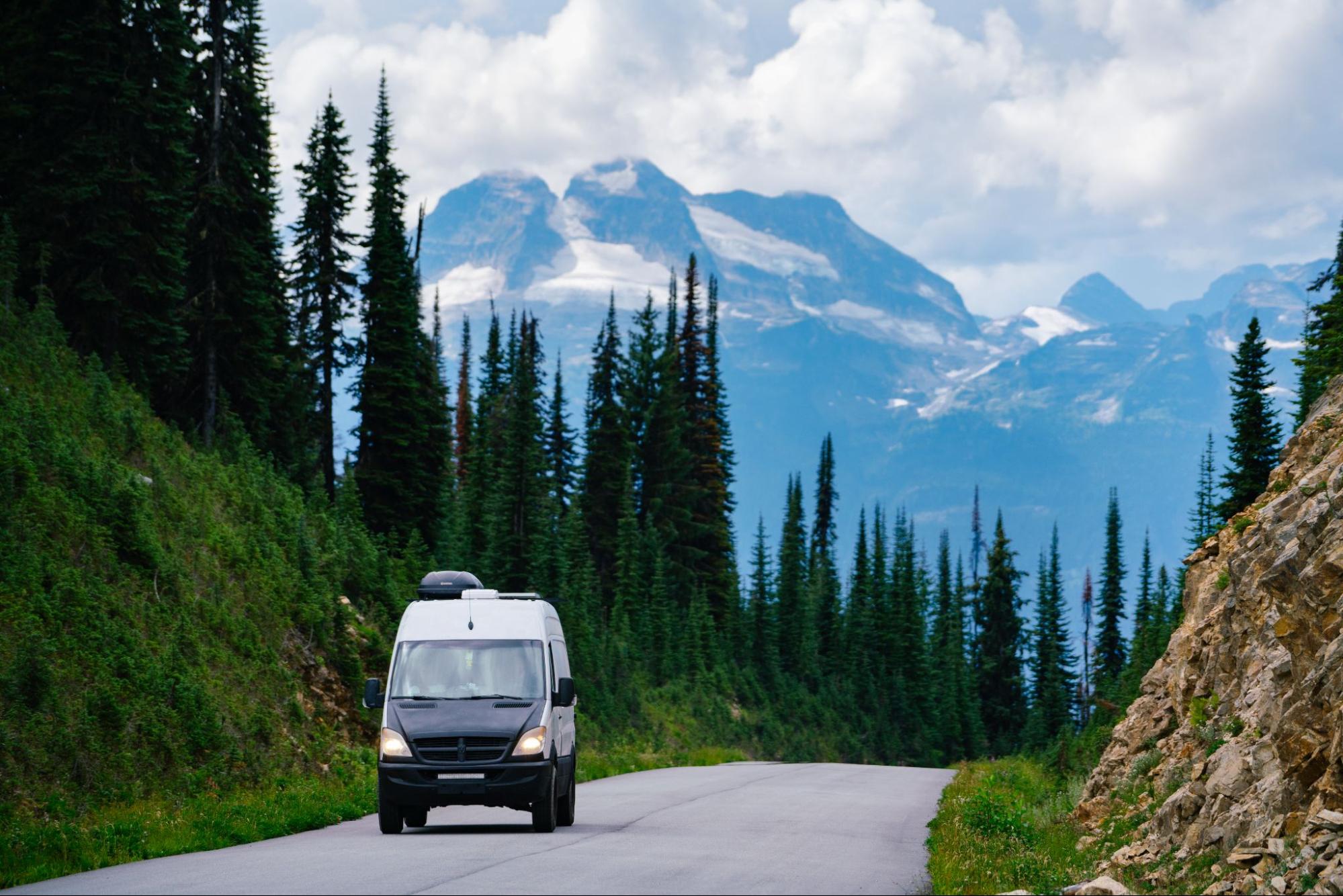 Van on the Meadows in the Sky Parkway