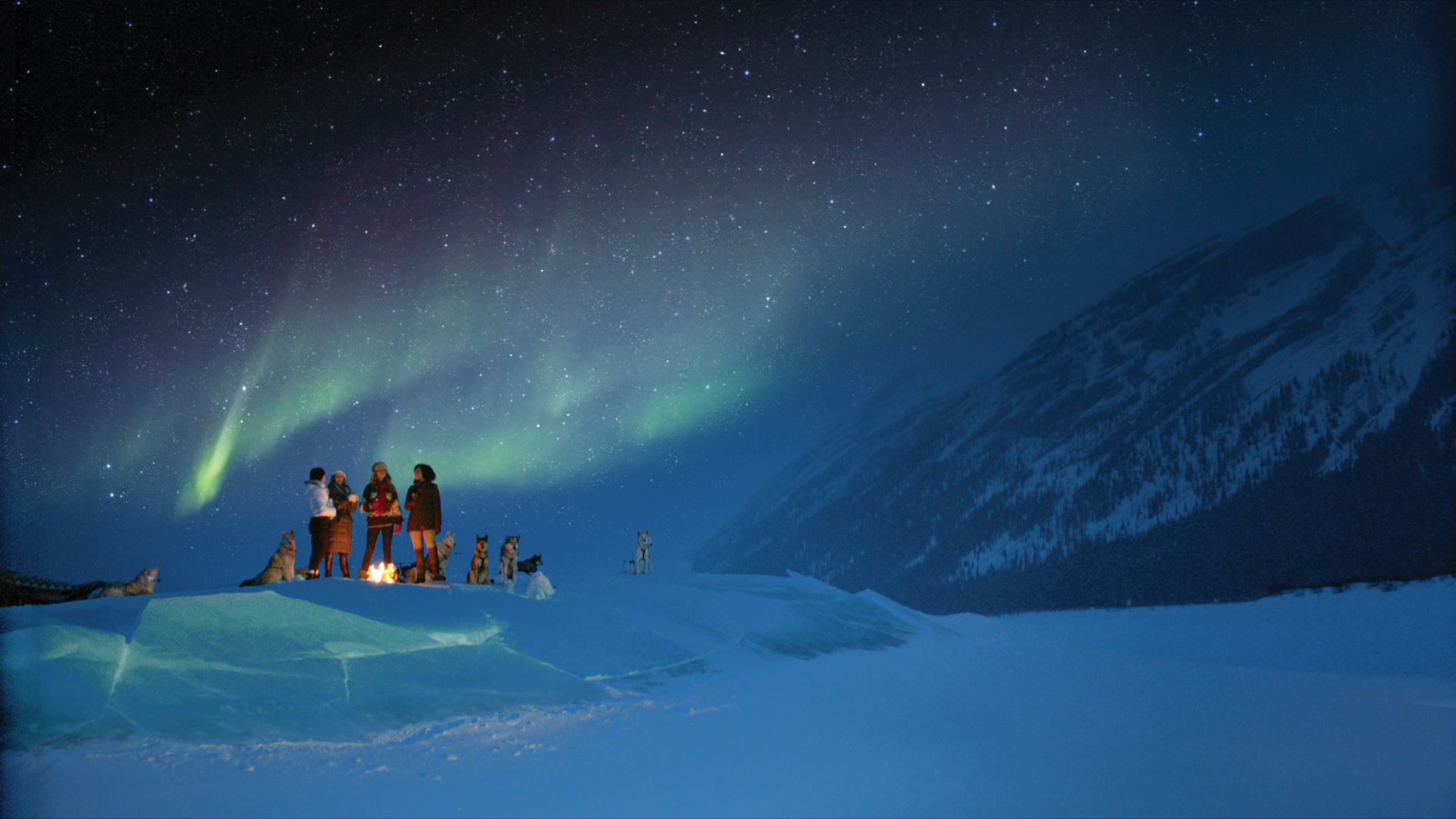 Northern Lights above the Spray Valley