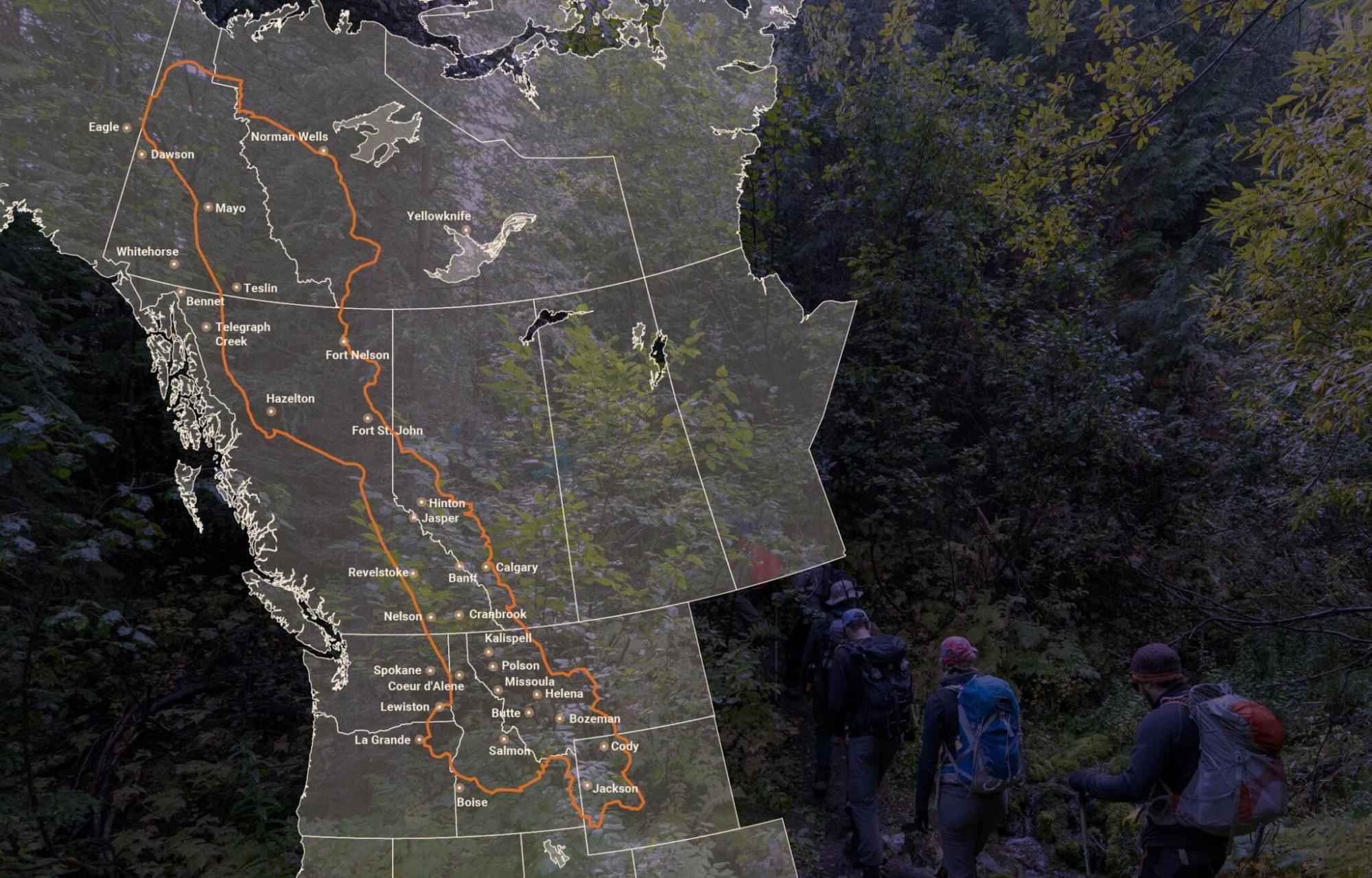 The Yellowstone to Yukon Corridor Map