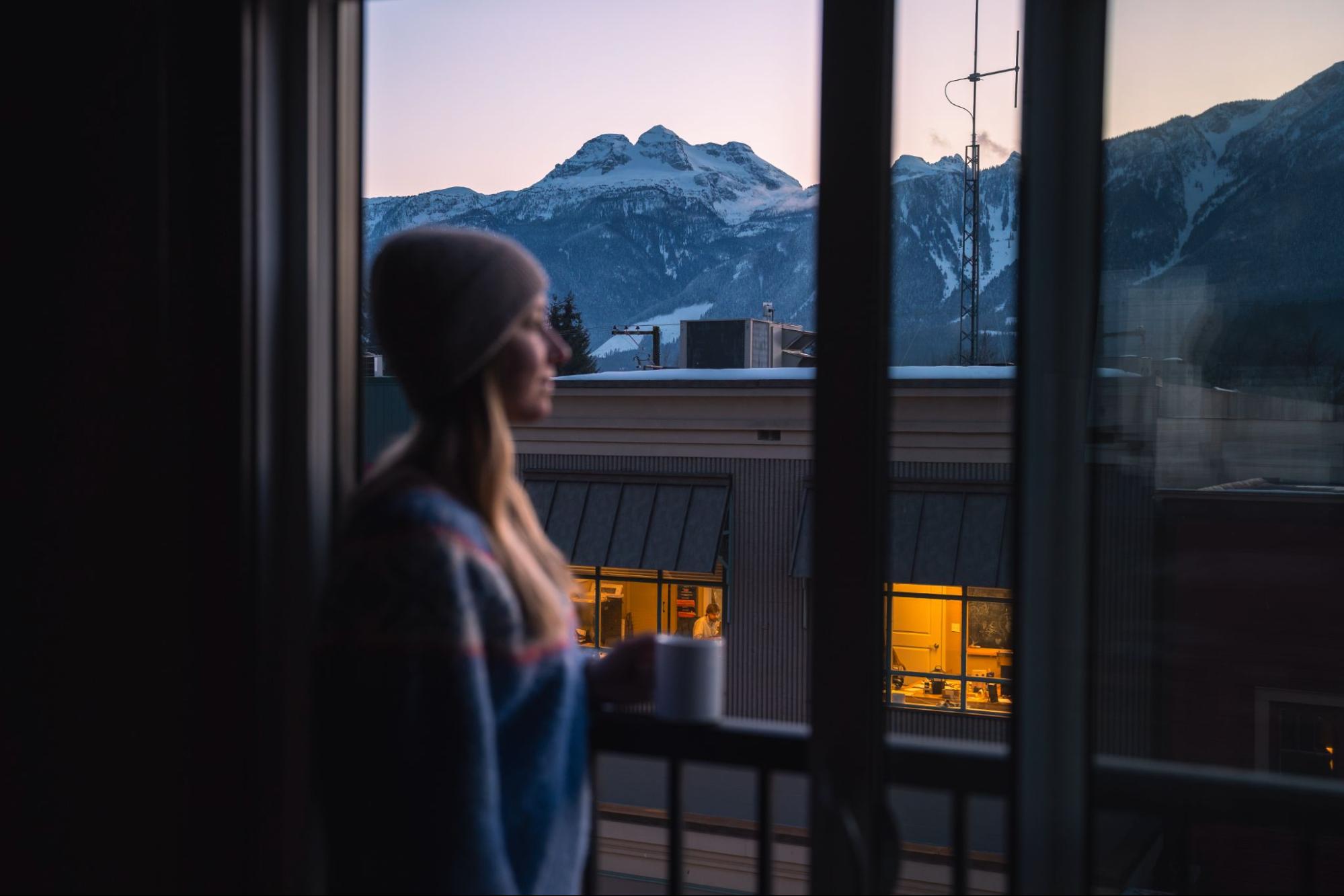 View from Basecamp Suites Revelstoke